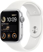 Ant_Apple Watch Se 2 (GPS) Caixa Aluminio Silver 44MM Pulseira Esportiva White (M/L)