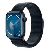 Apple Watch Series 9 MR8Y3LL/A Caixa Aluminio 41MM Meia Noite - Loop Esportiva Meia Noite