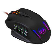 Mouse Gaming Redragon Impact M908 com Iluminacao RGB/12400DPI Ajustavel/18 Botoes - Preto