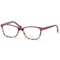 Oculos de Grau Asolo Mod.AS009 Feminino, Tamanho 49-16-130, Acetato - Rosa e Marrom