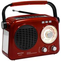 Radio Portatil AM/FM/SW Megastar RX32BTR 600 Watts P.M.P.O com Bluetooth - Vermelho