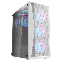 Gabinete Gaming Darkflash DK352 RGB com 4 Coolers - Luxury White