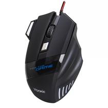 Mouse Optical Gamer Yookie YE05 com Fio / 2400DPI / 7 Botoes / RGB - Preto