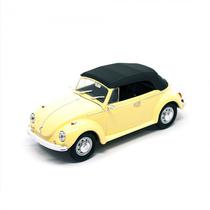 Carro Lucky Volkswagen Beetle Top Open 1972 Escala 1/43 - Amarelo