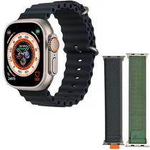 Smartwatch Blulory Ultra Max de 49MM com Bluetooth + Pulseiras Extras - Black