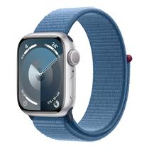 Apple Watch Series 9 MR923LL/A Caixa Aluminio 41MM Prata - Loop Esportiva Azul