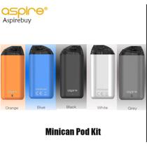 Aspire Minican Kit Black Vape Device 350MAH Pod 0.8 3.0ML 18+