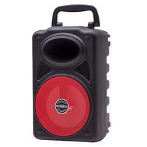 Speaker / Caixa de Som Portatil Soonbox S3 K0096 / 4" / com Bluetooth 5.0 / FM Radio / TF Card / Aux / USB / 5W / USB Recarregavel - Preto/ Vermelho