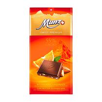 Chocolate Munz Swiss Premium 55% Cocoa With Orange And Almond 100GR