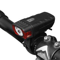 Lanterna LED para Bike Super Lava HJ-050 3 Watts USB Headlight com 300 Lumens - Preto