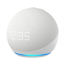 Caixa de Som Amazon Echo Dot 5 Geracao C4E8S3 / Smart Speaker / Altofalante Inteligente com Relogio e Alexa / Wi-Fi e Bluetooth - Branco