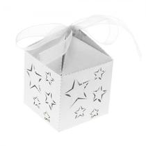 Caixas de Lembrancinhas para Festa Estrela T42 Branco 25PCS