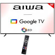 Smart TV Qled 98" Aiwa AW98B4QFG 4K Ultra HD Android Google TV Wi-Fi/Bluetooth com Conversor Digital