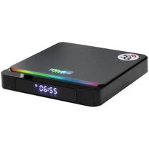 Recep Mibo Box Ultra 4K 4+32GB Iptv RGB Light Preto Cinza