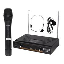 Microfone Sem Fio Tucano TC-110 110V - Preto