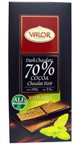 Chocolate Valor Amargo 70 % Cacao Hortela 100 GR.