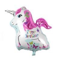 Balao para Festas Unicornio Happy Birthday