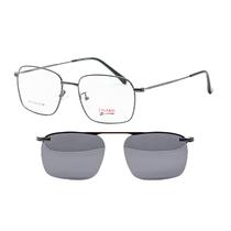 Armacao para Oculos de Grau Clip-On Visard L8004 C1 Tam. 54-18-140MM - Preto