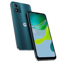 Smartphone Motorola Moto E13 XT2345-2 Tela 6.5 / 2/ 64GB / Cam 13MP / Android 13 - Aurora Green