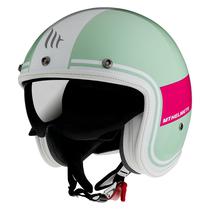 Capacete MT Helmets Le Mans 2 SV Tant D8 - Aberto - Tamanho XXL - com Oculos Interno - Gloss Pearl Pink
