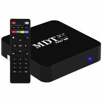 Receptor TV Box MDTV Pro + 5G / 8K / 32 GB / 256 GB / Iptv / Wifi / HDMI / USB / SD / MMC / Lan / Android 11.1 - Preto