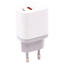 Carregador de Parede Apple 25W com Porta USB-C USB-A 18W (MHJ83ZM/A) - Branco/Cinza