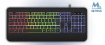 Teclado Mtek KB-7701LR Port Gaming Rainbow Black