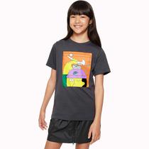 Camiseta Nike Infantil Feminina Sportswear s - Cinza FJ6337-060