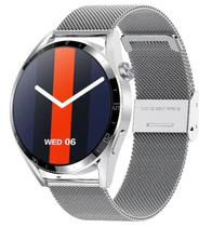 Relogio Smartwatch Tec GT3 Pro NFC / Anatel - Silver Mesh