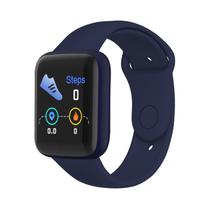 Relogio Smartwatch Bracelet D20 com Monitor de Frequencia Cardiaca, Calorias, Oxigenio No Sangue e Pedometro - Azul Escuro