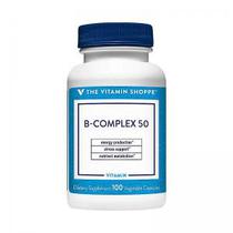 Vitamina B-Complex 50MG The Vitamin Shoppe 100 Capsulas Vegetarianas