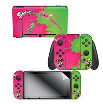 Adesivo para Nintendo Switch Splatoon 2 Pink VS Green 022668 com 2 Adesivos