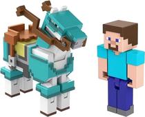 Minecraft Steve And Armored Horse Mattel - GTT53/HDV39