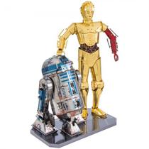 Miniatura de Montar Metal Earth Star Wars Deluxe Set - C-3PO Eamp; R2-D2 (MMG276)
