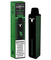 Vape Descartavel Ignite V15 / 1500 Puff / 5% Nicotina - Maca Verde, Pessego e Kiwi