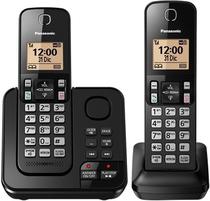 Telefone Sem Fio Panasonic KX-TGC362LAB 2 Base Bivolt - Black