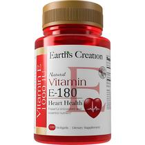 Suplemento Earths Creation Vitamin e-180 - 100 Capsulas