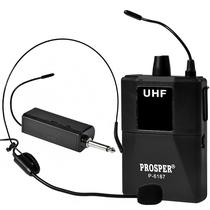 Sistema de Microfone Prosper P-6187 com 1 Microfone - Preto