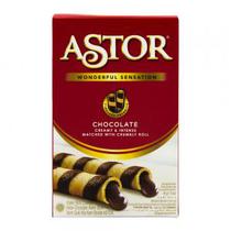Canudinho Wafer Crocante Astor Recheio de Chocolate Caixa 40G