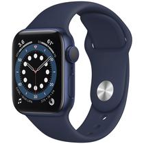 Apple Watch Series 6 de 40MM MG143LL/A A2291 GPS (Caixa de Aluminio Azul/Pulseira Esportiva Marinho-Escuro)