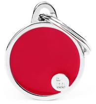 Medalha de Identificacao Myfamily Basic Handmade Circulo Pequeno BH50SCRED - Vermelho