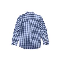 Camisa Lacoste Infantil Masculino CJ9707-FYL 08A  Xadrez Azul