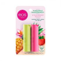 Protetor Labial Eos Pineapple Passionfruit Strawberry Peach 2PCS