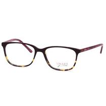Oculos de Grau Visard 2069 Feminino, Tamanho 53-17-140 C6 - Marrom e Bordo