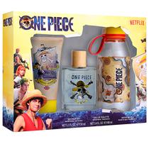 Perfume One Piece Eau de Toilette 100ML + Gel de Banho 150ML + Garrafa de Agua