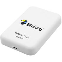 Carregador Wireless Portatil Blulory Magnetic Powerbank 2348 para Smartphones - Branco