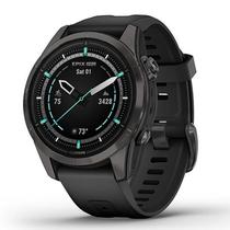 Smartwatch Garmin Epix Pro Gen 2 Sapphire 010-02802-14 com 42MM / Tela Amoled / 10 Atm / 32GB / Wi-Fi - Titanium Carbon Grey