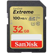 Cartao de Memoria SD de 32GB Sandisk Extreme SDSDXVT-032G-Gncin - Preto
