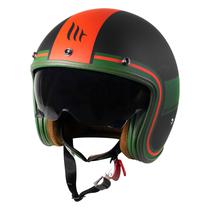 Capacete MT Helmets Le Mans 2 SV Tant C5 - Aberto - Tamanho s - com Oculos Interno - Vermelho Mate
