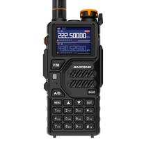 Radio BAOFENG-K5PLUS 10W Multi-Band Uhf VHF AM Aviacao Banda, 999CH 2500MAH Transceiver Portatil de
